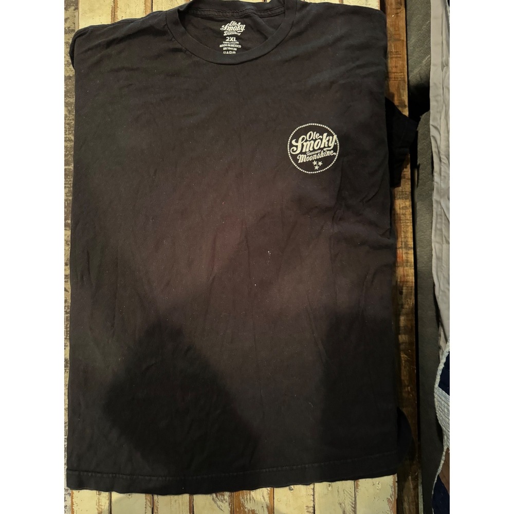 Ole Smoky Tennessee Moonshine Shirt Mens 2XL Black Skeleton Guitar Graphic Tee